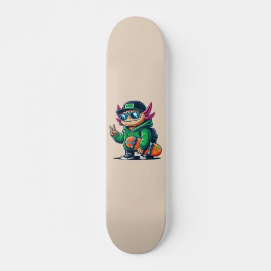 Axolotl Persoonlijk Skateboard (Voorkant)