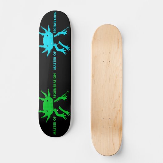axolotl persoonlijk skateboard (Voorkant)