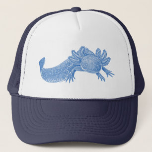 Axolotl Pet Truckerhoed - BLAUW