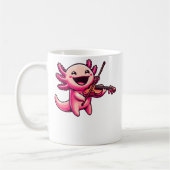 Axolotl Playing Violin Axolotls Musician Music Koffiemok (Links)