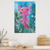 Axolotl Poster (Keuken)