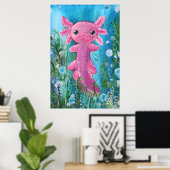 Axolotl Poster (Thuiskantoor)