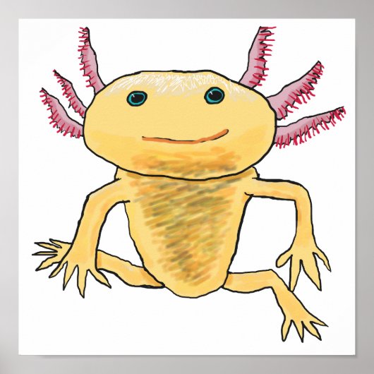 Axolotl Poster (Voorkant)