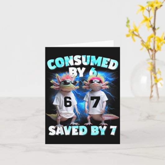 Axolotl Prophecy – Consumed By 6, Saved By 7 Kaart (Gele Bloem)