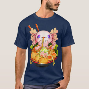 Axolotl Ramen Kawaii Japanese Anime Noodle Gift Wo T-shirt