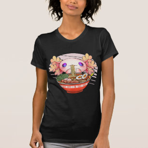 Axolotl Ramen Noodles Japanese Kawaii Anime Otaku T-shirt