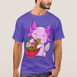 Axolotl Ramen Noodles Japanese Otaku Kawaii Anime T-shirt
