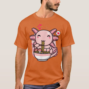 Axolotl Ramen Noodles Kawaii Anime Japanese Otaku T-shirt