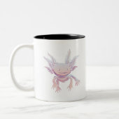 Axolotl Realistic Tweekleurige Koffiemok (Links)