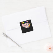 Axolotl - Regenboogvlag LGBT Pride Vierkante Sticker (Envelop)