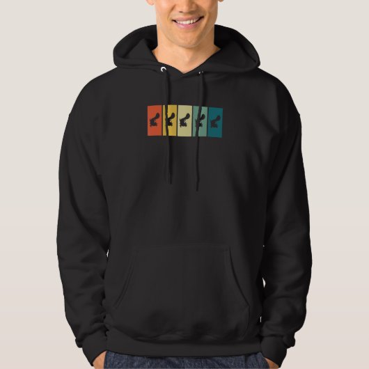Axolotl Retro Sunset Axolotl Hoodie (Voorkant)