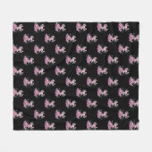 Axolotl Riding Blobfish Fleece Deken (Voorkant (Horizontaal))