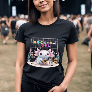 Axolotl Rockstar: Schattige amfibieënmuzikant T-shirt