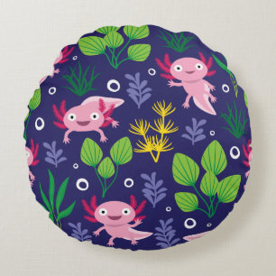 Axolotl Rond Kussen