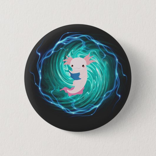 Axolotl Ronde Button 5,7 Cm (Voorkant)
