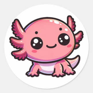 Axolotl Ronde Sticker