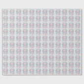 Axolotl roze Baby pastel Waterverf Cadeaupapier (Vlak)