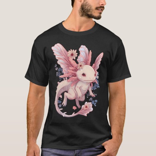 Axolotl Roze Fee! T-shirt (Voorkant)