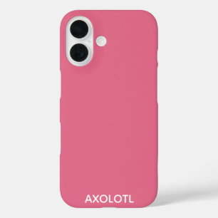 Axolotl roze kleurnaam iPhone 16 hoesje