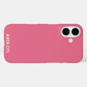 Axolotl roze kleurnaam Case-Mate iPhone case (Achterkant (horizontaal))