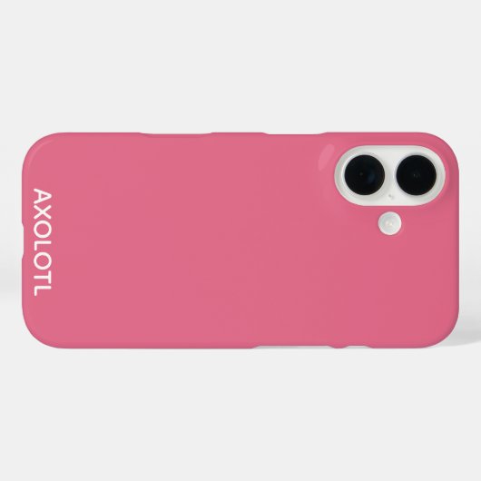 Axolotl roze kleurnaam Case-Mate iPhone case (Achterkant (horizontaal))