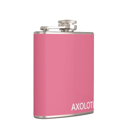 Axolotl roze kleurnaam heupfles (Rechts)