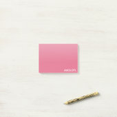 Axolotl roze kleurnaam post-it® notes (Op bureau)