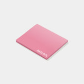 Axolotl roze kleurnaam post-it® notes (Schuin)