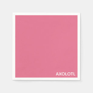 Axolotl roze kleurnaam servet