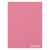 Axolotl roze kleurnaam tafelkleed (Voorkant)