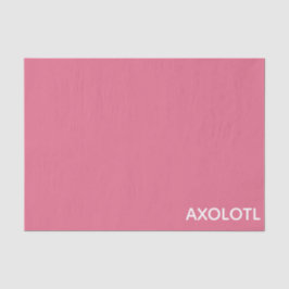 Axolotl roze kleurnaam tissuepapier