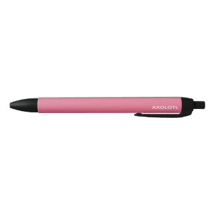 Axolotl roze kleurnaam zwarte inkt pen