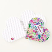 Axolotl Roze Trappen Custom Heart Spiral Notitiebo Notitieboek (Binnen)
