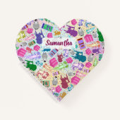 Axolotl Roze Trappen Custom Heart Spiral Notitiebo Notitieboek (Voorkant)