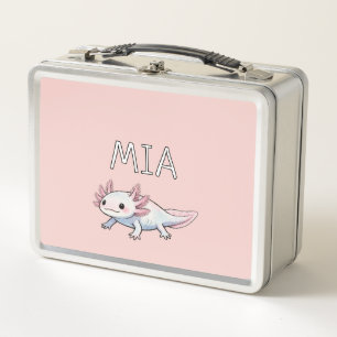 Axolotl Roze Turquoise Persoonlijke Kinder Cute Sa