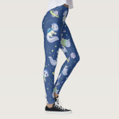 Axolotl Ruimteman Patroon Leggings (Rechts)
