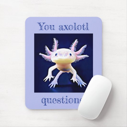 Axolotl Salamander Amphibian Muismat (Met muis)