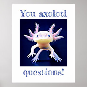 Axolotl Salamander Amphibian Poster