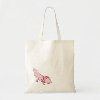 Axolotl salamander canvas tas