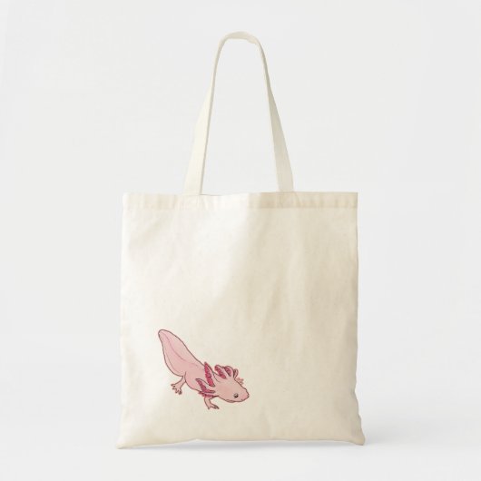 Axolotl salamander canvas tas (Voorkant)