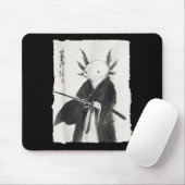 Axolotl Samurai Janpanese Warrior Art Anim Muismat (Met muis)