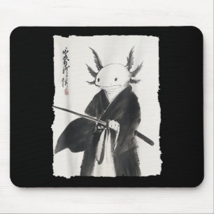 Axolotl Samurai Janpanese Warrior Art Anim Muismat