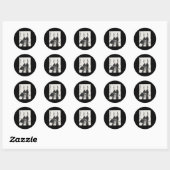 Axolotl Samurai Janpanese  Warrior Art Anim Ronde Sticker (Vel)