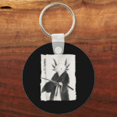 Axolotl Samurai Janpanese Warrior Art Anim Sleutelhanger (Voorkant)
