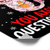 Axolotl Santa Hat Axolotl Questions Christmas Boys Poster (Hoek)