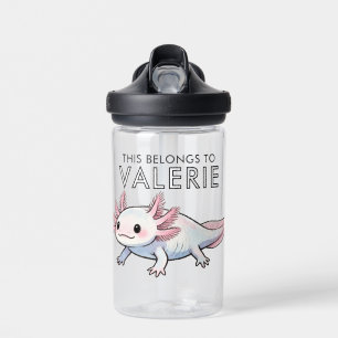 Axolotl Schattig Kind Gepersonaliseerd Dit Hoort B Waterfles