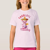 Axolotl Schattige Taco dinsdag Mexicaans roze Axel T-shirt (Voorkant)