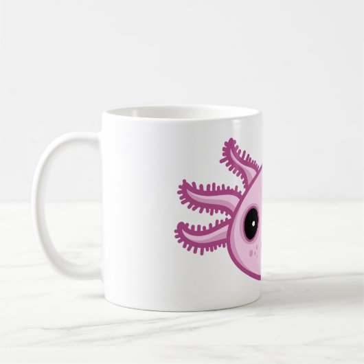 Axolotl - Schattigee Axolotl Animal Classic Mok, 1 Koffiemok (Links)