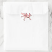 Axolotl Schattigee Salamander Ronde Sticker (Tas)