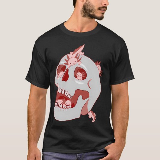 Axolotl Schedel T-shirt (Voorkant)